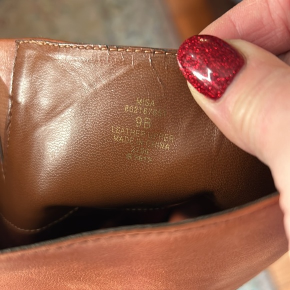 LAUREN RALPH LAUREN MISA Brown Leather Suede Knee High Boots - Picture 11 of 16